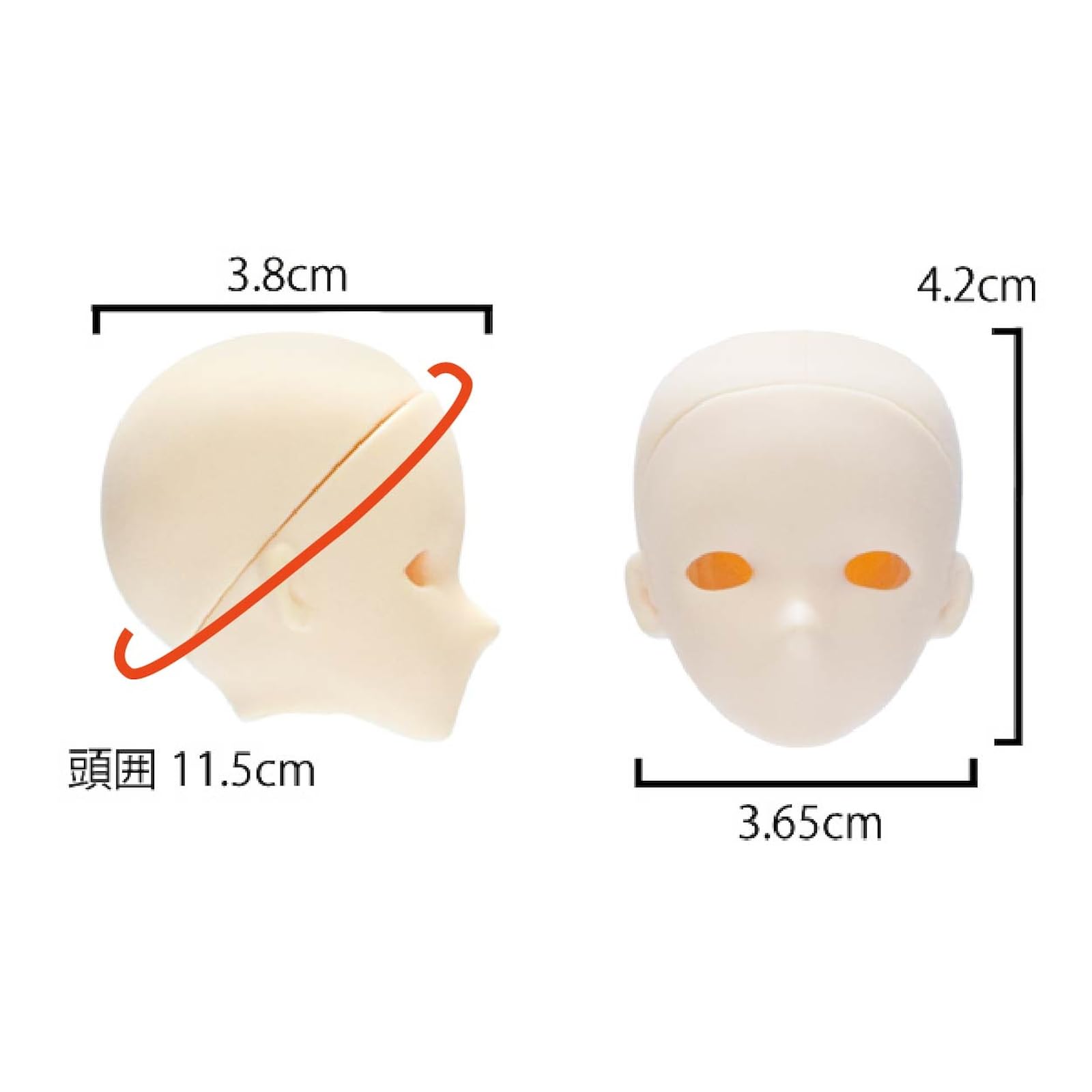 No.02 1/3オビツボディ対応創作ヘッド OBITSU BODY 30 ヘッドと追加カラー I・DOLL 先行販売します